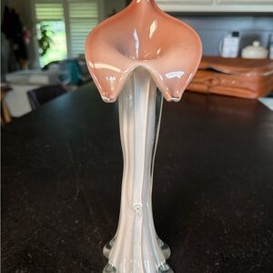 Vintage Glass Calla Lily Sculpture